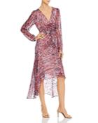 Parker Priscilla Silk-blend Printed Ruched Dress