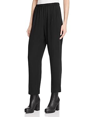 Eileen Fisher Silk Straight Ankle Pants