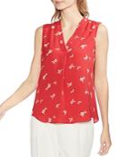 Vince Camuto Sleeveless Floral Print Top
