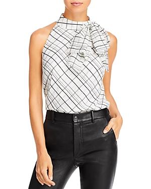 Milly Metallic Check Blouse
