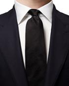 Eton Silk Black Textured Tie