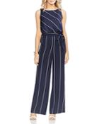 Vince Camuto Sleeveless Striped Wide-leg Jumpsuit