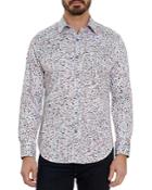 Robert Graham Brisbane Cotton Stretch Dot Print Classic Fit Button Down Shirt