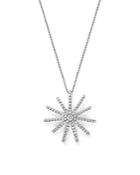 Bloomingdale's Diamond Starburst Pendant Necklace In 14k White Gold, 0.50 Ct. T.w. - 100% Exclusive