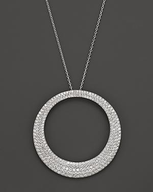 Roberto Coin 18k White Gold Large Scalare Diamond Necklace, 18