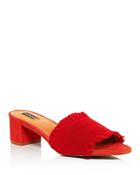 Jaggar Women's Smocked Ruffle Slide Sandals