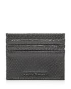 Armani Python-embossed Leather Card Case
