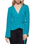 Bcbgeneration Bell-sleeve Wrap Top