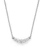 Diamond Five Stone Graduated Pendant Necklace In 14k White Gold, .50 Ct. T.w. - 100% Exclusive