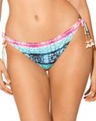 Bleu By Rod Beattie Tie Dye Side Tie Bikini Bottom