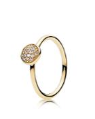 Pandora Ring - 14k Gold & Cubic Zirconia Dazzling Droplet
