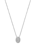 Bloomingdale's Diamond Cluster Halo Oval Pendant Necklace 14k White Gold, 1.0 Ct. T.w. - 100% Exclusive