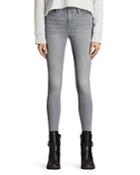 Allsaints Eve Ankle Jeans In Stone Gray