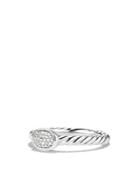 David Yurman Cable Collectibles Oval Ring With Diamonds