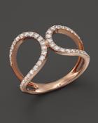 Diamond Open Ring In 14k Rose Gold, .45 Ct. T.w. - 100% Exclusive