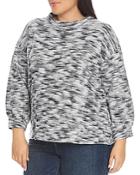 Vince Camuto Plus Brushed Space-dye Sweater