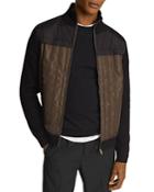 Reiss Langly Long Sleeve Quilted Hybrid Jacket