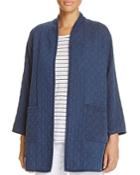Eileen Fisher Open-front Quilted Jacket