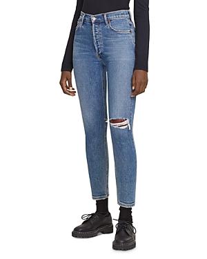Agolde Nico Straight Jeans In Shoreline