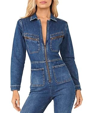 Free People Lennox Skinny Fit Denim Jumpsuit