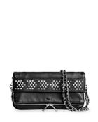 Zadig & Voltaire Arrow Studded Foldover Chain Strap Bag