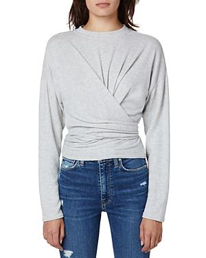 Hudson Jeans Long Sleeve Wrap Front Top