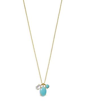 Ippolita 18k Yellow Gold Rock Candy Luce 3-stone Pendant Necklace In Cascata, 16-18