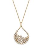 Diamond Teardrop Shape Pendant Necklace In 14k Yellow Gold, 2.45 Ct. T.w. - 100% Exclusive