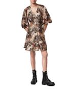 Allsaints Ilora Rejuvenate Linen Blend Mini Dress
