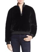 Kenneth Cole Faux Fur Sweatshirt