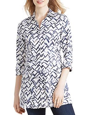 Nic + Zoe Lookout Printed Shirt Jacket