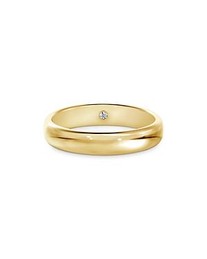 De Beers Forevermark 18k Yellow Gold Diamond Accent Dome Band