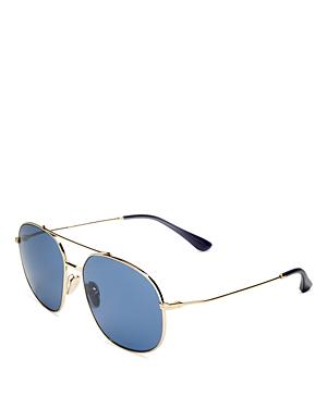 Prada Men's Brow Bar Aviator Sunglasses, 58mm
