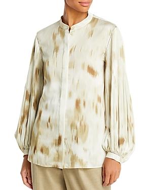 Lafayette 148 New York Layla Printed Button Down Shirt