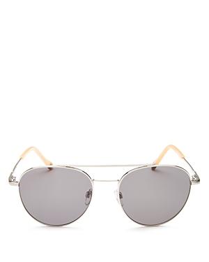 Le Specs Luxe Men's Savage Brow Bar Aviator Sunglasses, 54mm