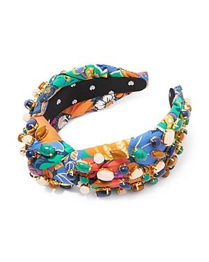 Lele Sadoughi Liberty Mixed Stone Knotted Headband