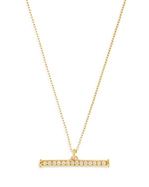 Bloomingdale's Diamond T Bar Necklace In 14k Yellow Gold, 0.25 Ct. T.w. - 100% Exclusive