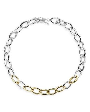 Ippolita Sterling Silver & 18k Gold Chimera Chain Link Necklace, 19