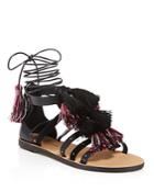 Rebecca Minkoff Elisha Tasseled Ankle Wrap Sandals