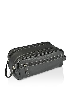 The Men's Store At Bloomingdale's Large Black Leather Toiletry Kit