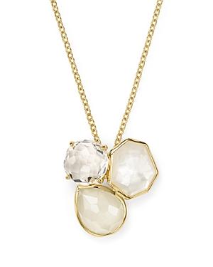 Ippolita 18k Gold Rock Candy Mixed Stone Cluster Pendant Necklace In Flirt, 15