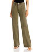 Paige Brooklyn High Rise Wide Leg Jeans In Vintage Ivy Green
