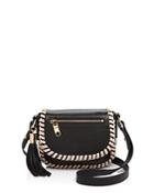 Milly Astor Small Contrast Whipstitch Saddle Bag