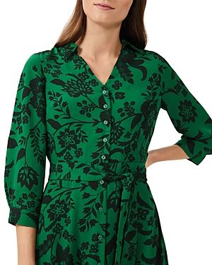 Hobbs London Dalia Belted Shirtdress