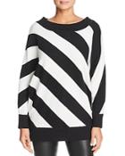 Kenneth Cole Striped Boat-neck Sweater