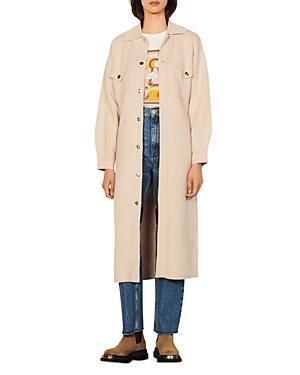 Sandro Long Trench Coat