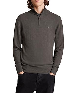 Allsaints Kilburn Zip Funnel Neck Sweater