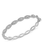 Roberto Coin 18k White Gold New Barocco Diamond Bangle Bracelet