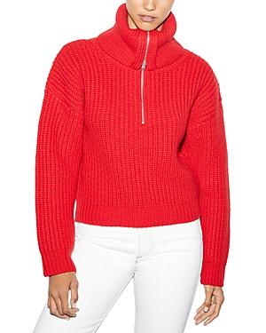 Frame Ribbed Drop Shoulder Sweater
