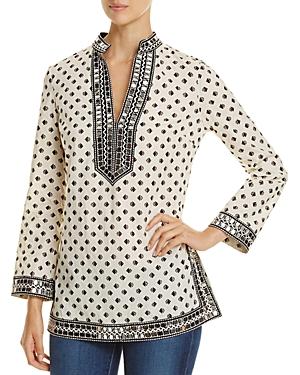 Tory Burch Tory Sequin-embellished Printed Tunic